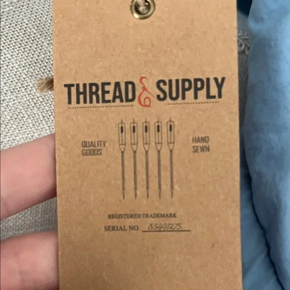 NWT ✨Thread & Supply Light Blue Puffer Vest Size Small - Picture 7 of 7